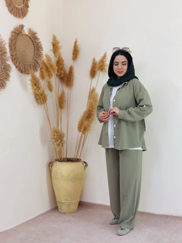 ست شومیز شلوار Pants paper set 2026 - تصویر 3
