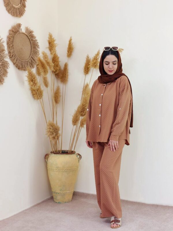 ست شومیز شلوار Pants paper set 2026 - تصویر 6