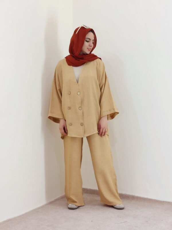 pants paper setست شومیز شلوار 3037 - تصویر 7